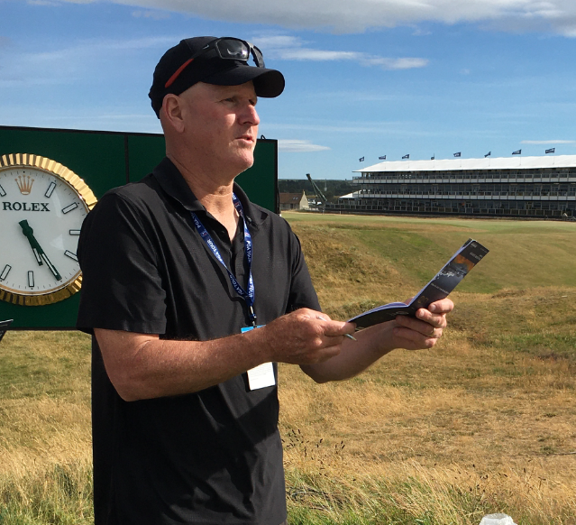 How is Tiger Woods’ caddie Joey LaCava handling prep work for the 150th Open Championship? We walked along and found out
