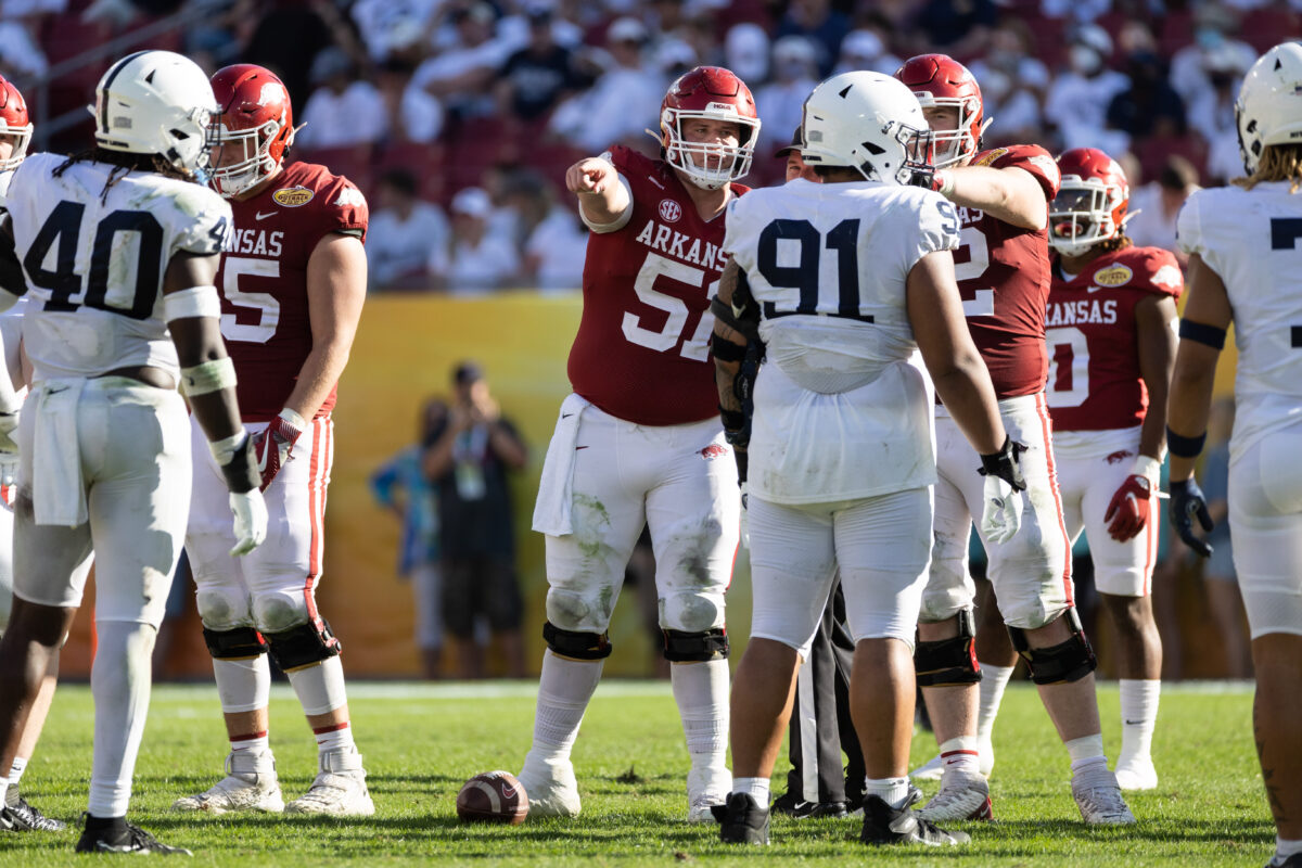 Sam Pittman knows a good O-line when he sees it and Arkansas has it