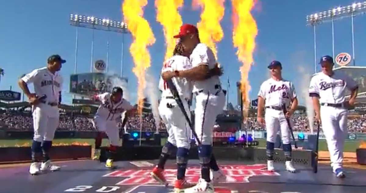 Braves’ Ronald Acuna Jr. was hilariously caught unawares by the fire at the Home Run Derby