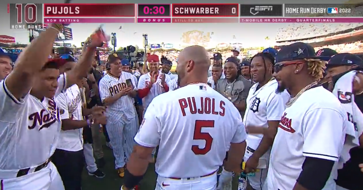 MLB All-Stars honor Albert Pujols’ final Home Run Derby with classy home plate celebration