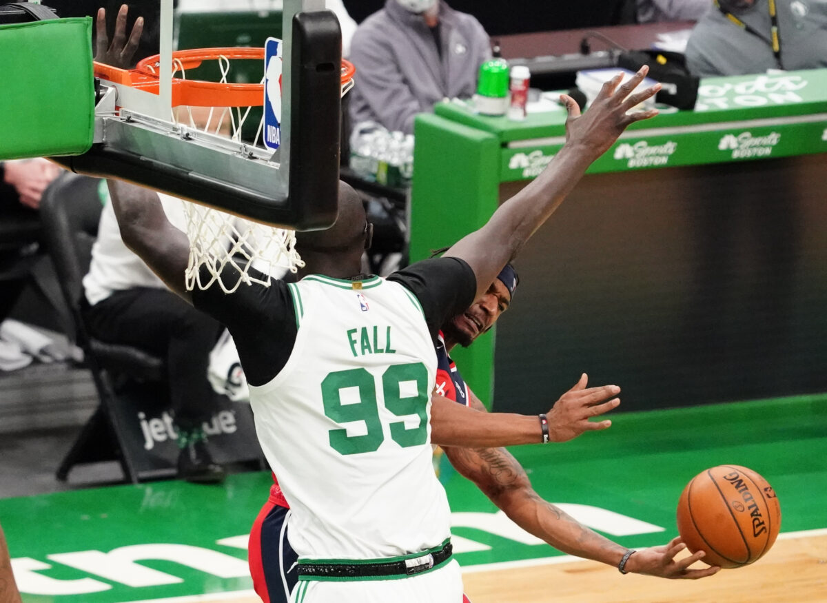 Where does Boston Celtics alumnus Tacko Fall rate among big man 7-foot-4 or taller?
