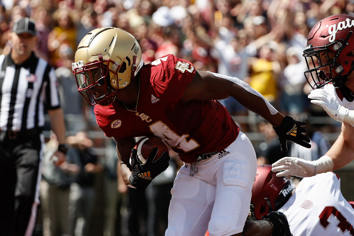 WATCH: Boston College WR Zay Flowers highlights vs. Colgate