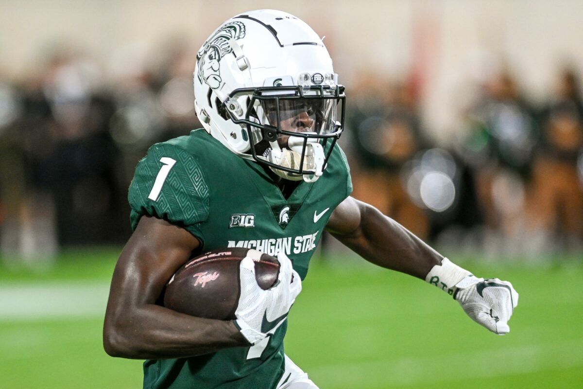 Michigan State football WR Jayden Reed named to Biletnikoff Award watchlist