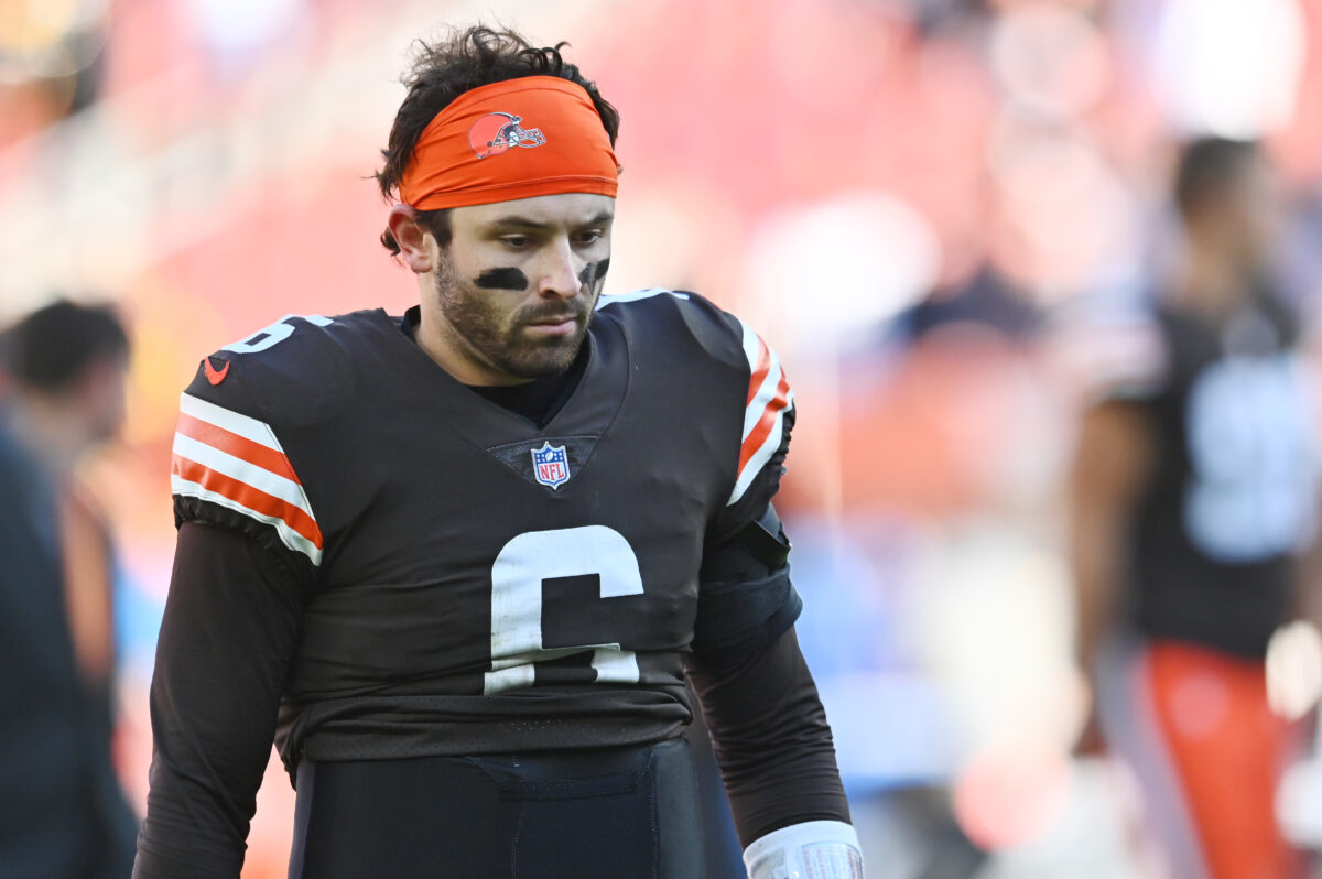 Mayfield doesn’t want to see his Browns jersey on fans in Carolina