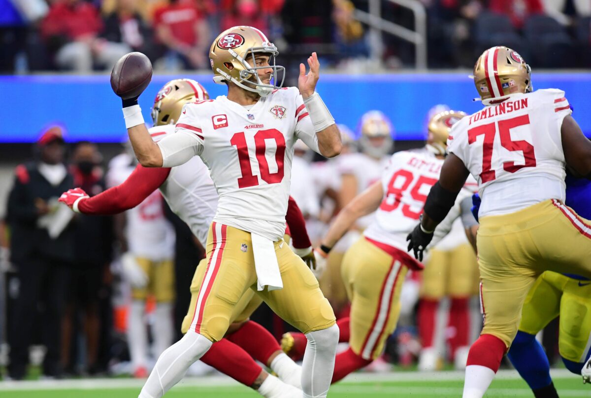5 teams that can realistically improve their playoff odds by adding Jimmy Garoppolo