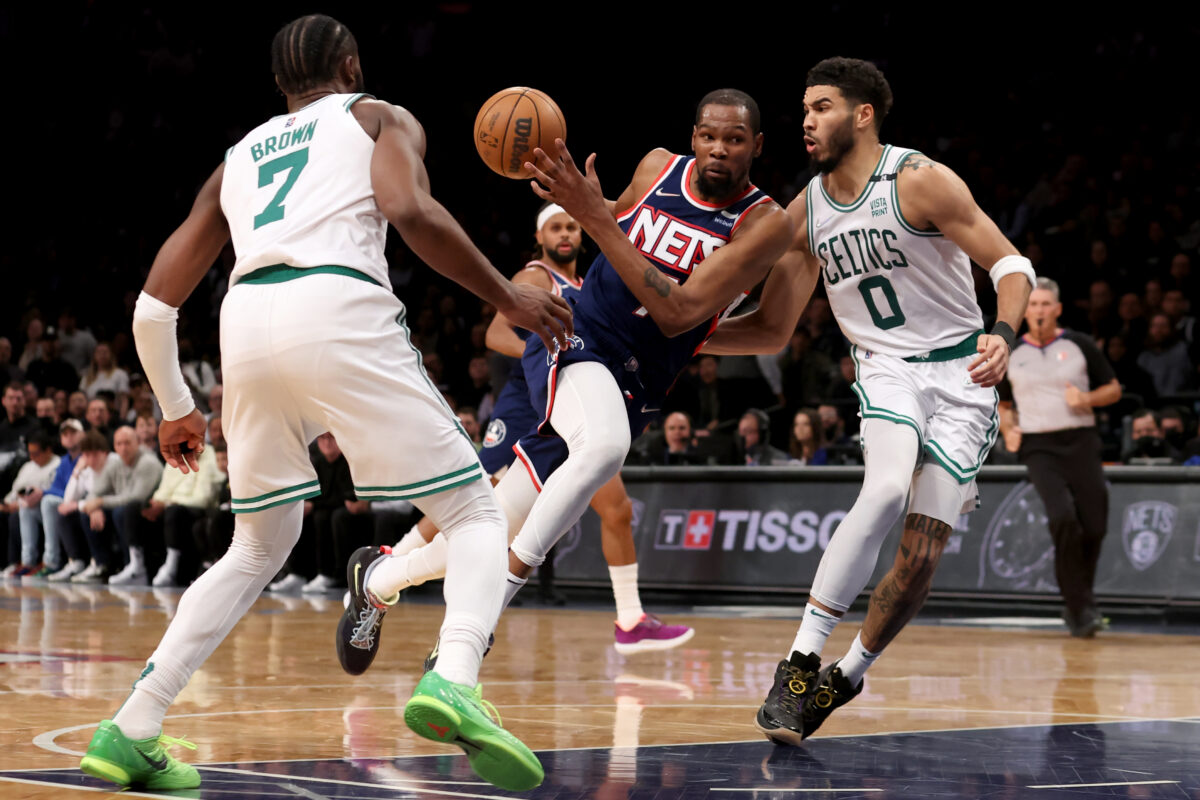 ‘I love the guys that we got,’ says Celtics’ Jayson Tatum of Jaylen Brown-Kevin Durant trade rumors