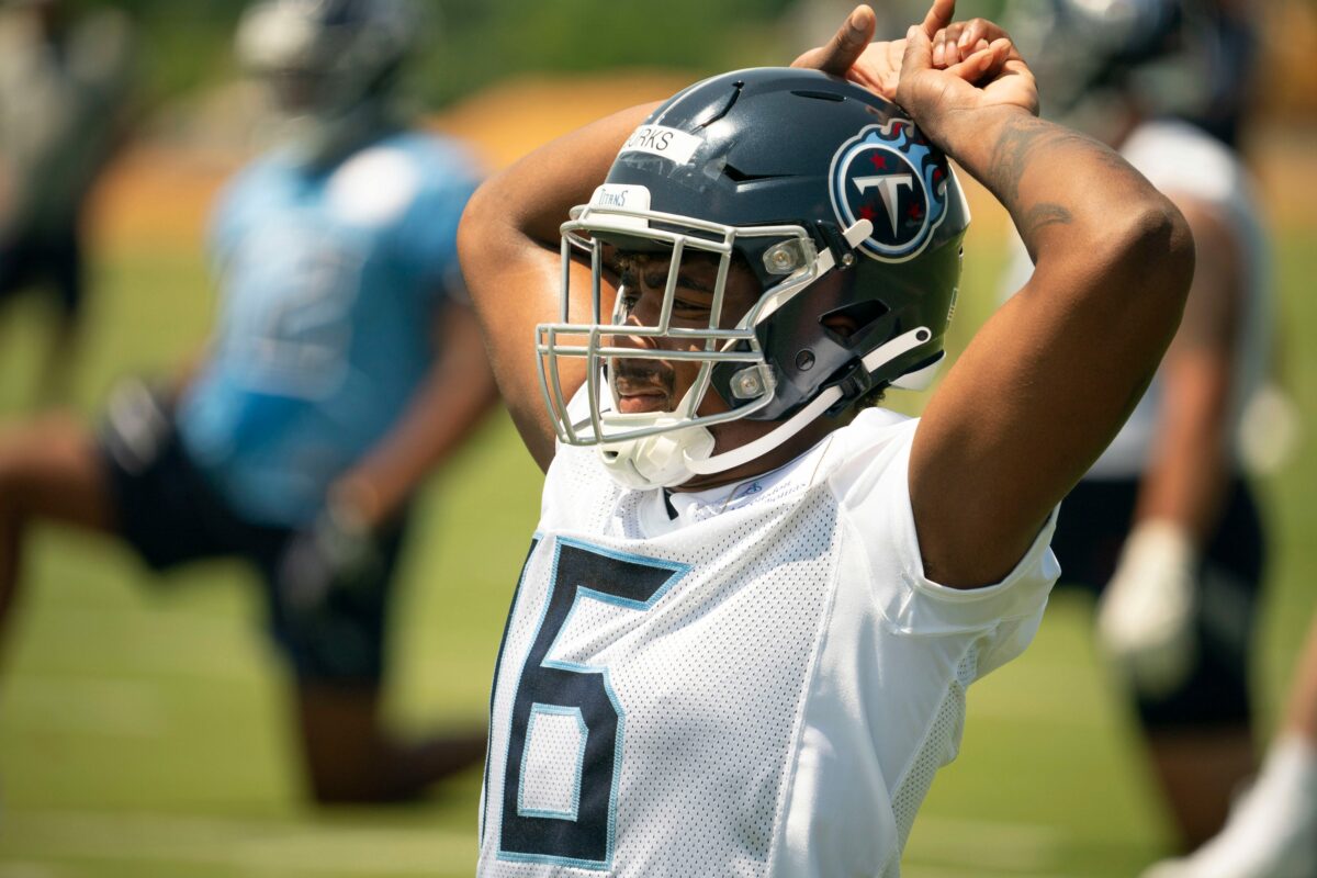 Treylon Burks owns up to his conditioning with Titans