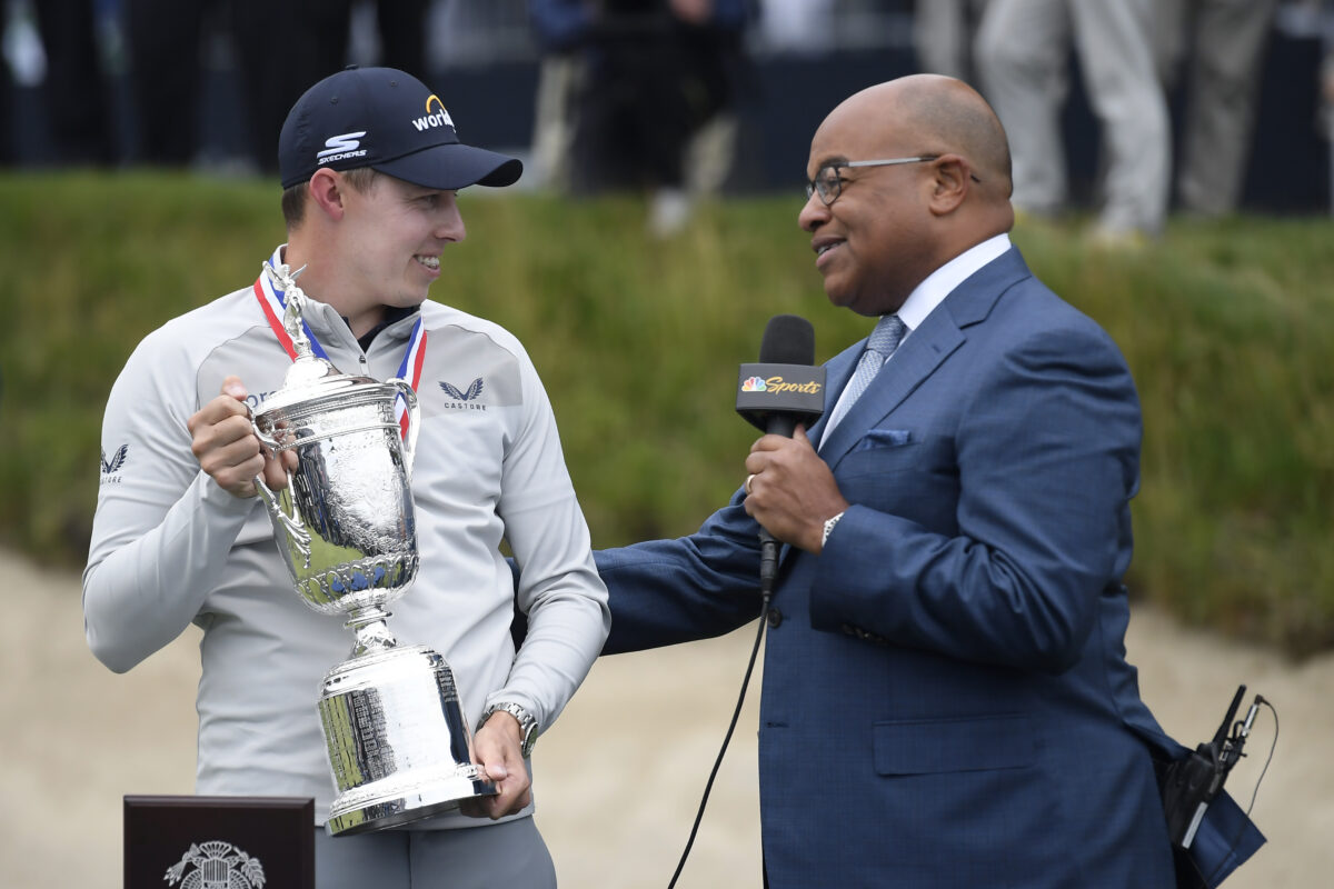 Q&A: Mike Tirico on reuniting with Nick Faldo and Paul Azinger, his favorite British Open (of the last 25) and his signature calls