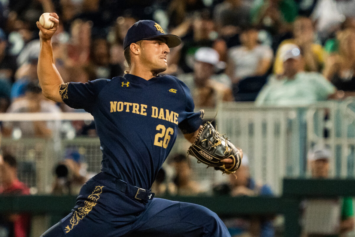 Notre Dame righty Roman Kimball reportedly transfers to South Carolina