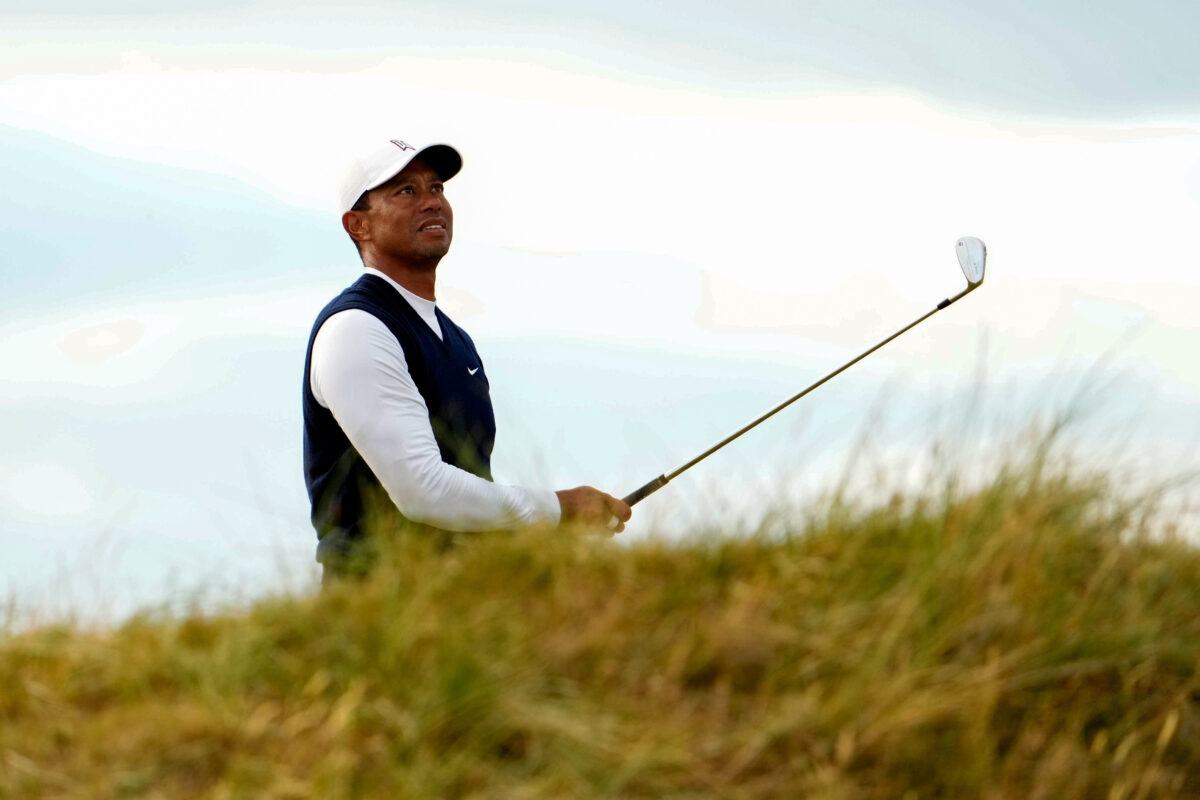 Tiger Tracker: Follow Tiger Woods with shot-by-shot live updates from the second round of the 2022 Open Championship