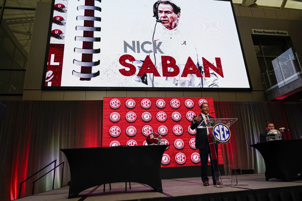 Everything Nick Saban said at 2022 SEC media days