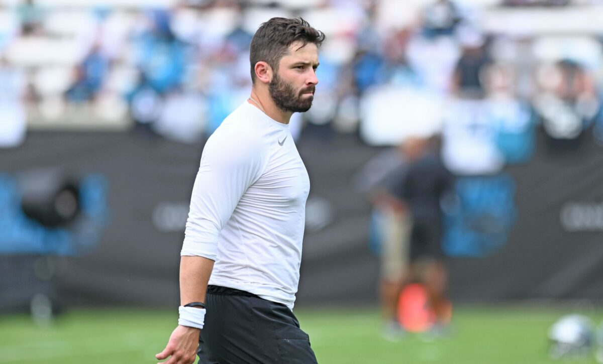Panthers HC Matt Rhule: ‘I couldn’t be more pleased’ with Baker Mayfield