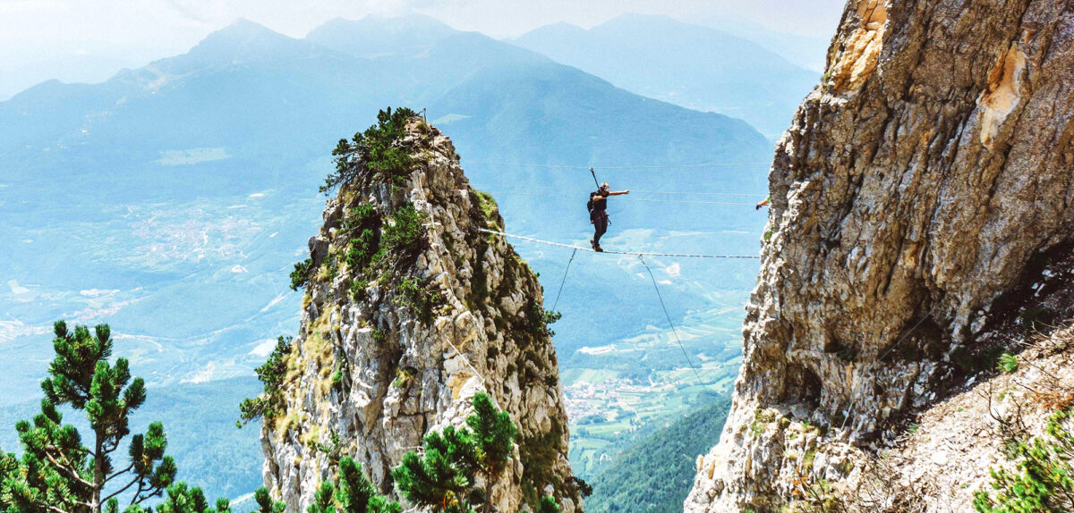 Brave one of Europe’s most extreme hiking routes, The Eagles’ Via Ferrata