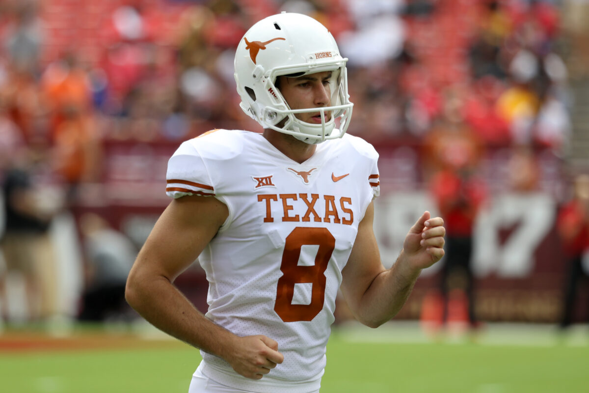 Former Texas punter Ryan Bujcevski is added to SMU’s roster