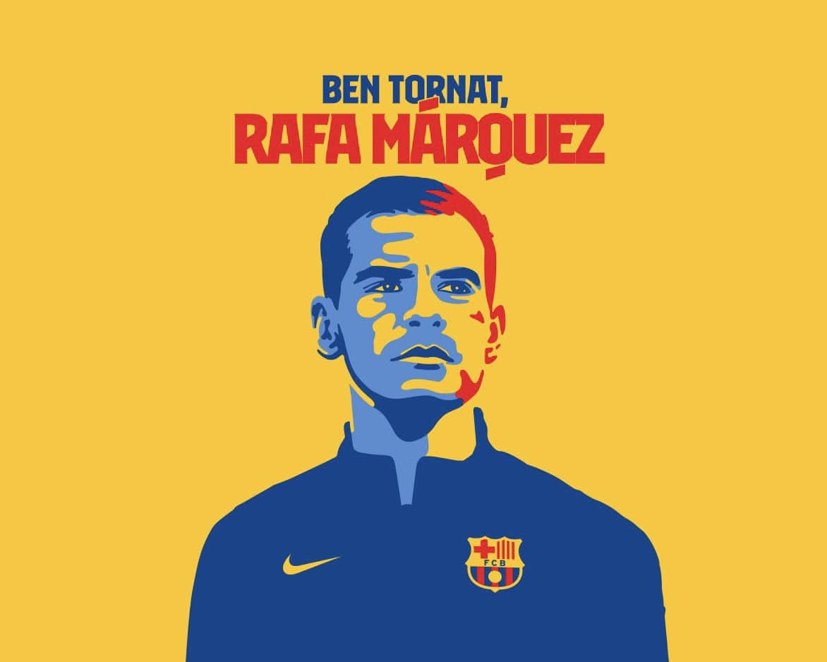 Rafa Márquez es presentado con Barcelona B y ya obtuvo su primer logro
