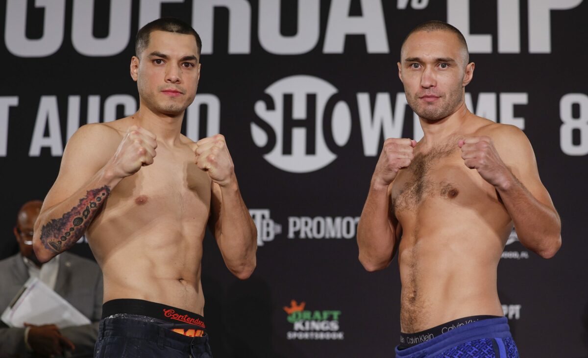 Video and photos: Omar Figueroa Jr. vs. Sergey Lipinets weigh-in