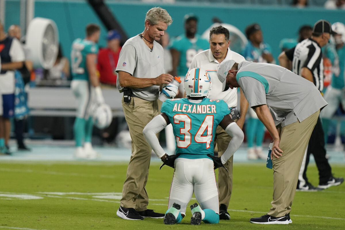 Dolphins place two players on injured reserve, waive three