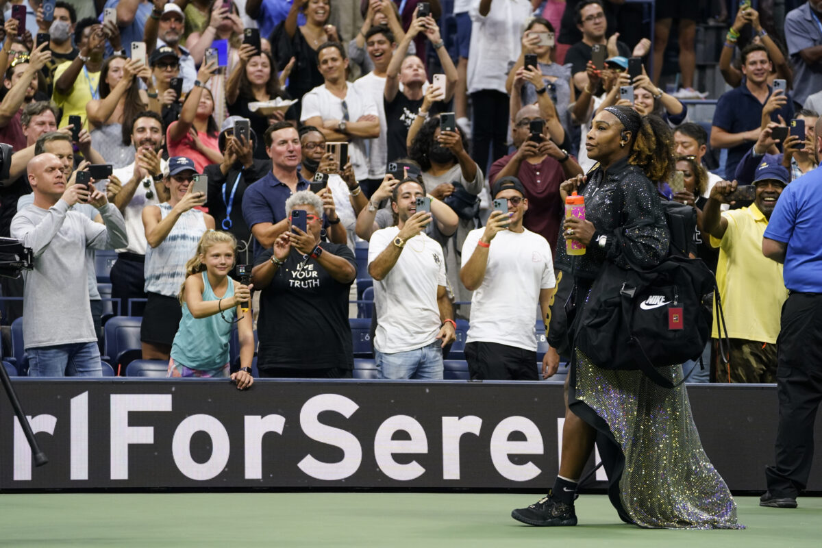 Serena Williams fans packed the house for the first match of what could be her last US Open