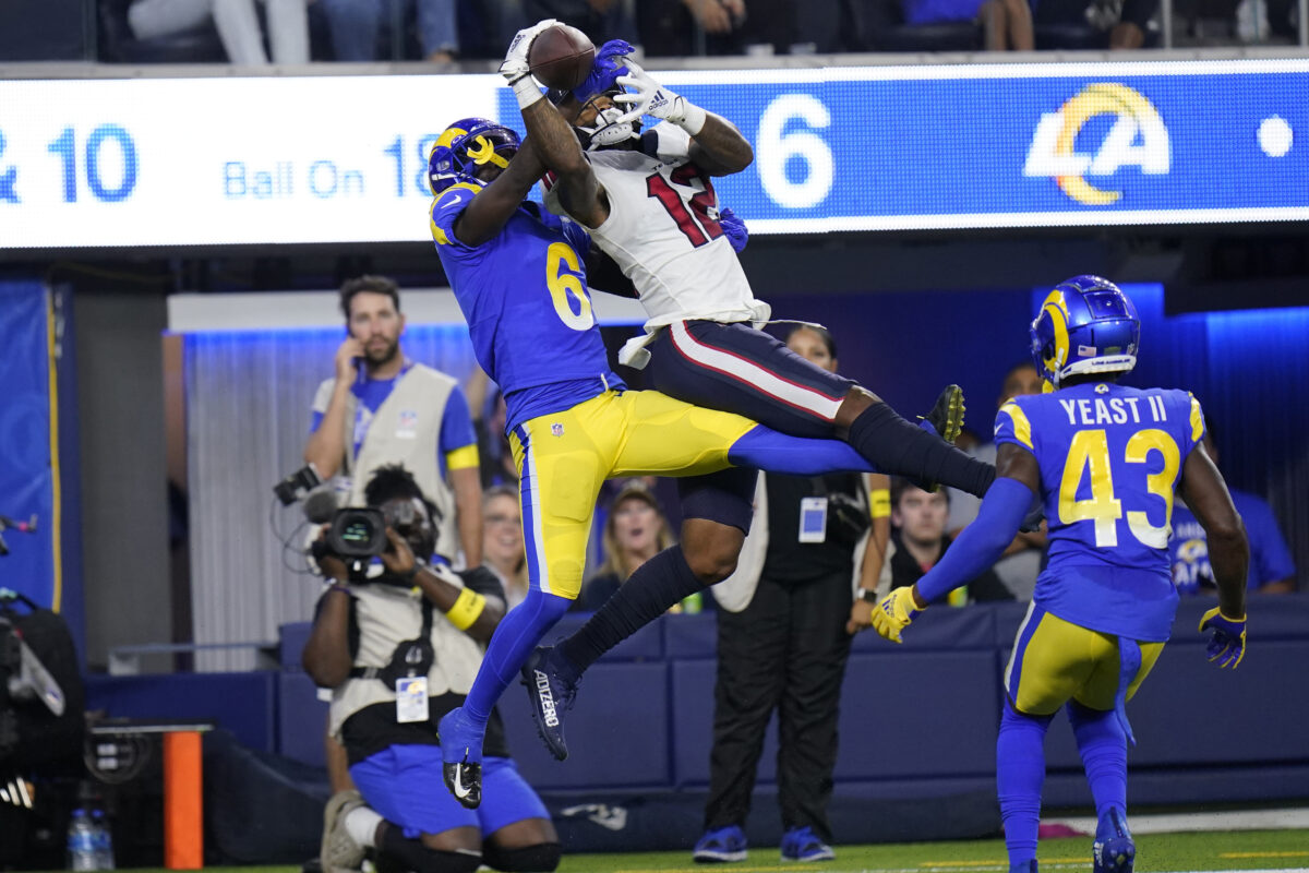 Texans WR Nico Collins makes the catch of the preseason vs. Rams