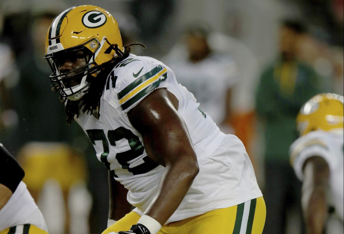 Packers signing rookie OT Caleb Jones to practice squad