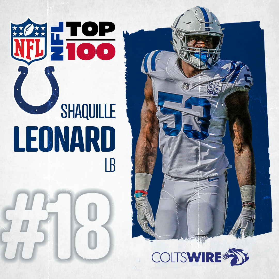 Colts’ Shaquille Leonard ranked No. 18 on NFL’s top 100 list