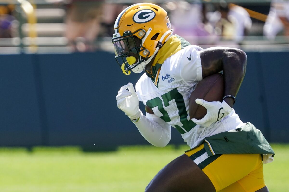 Packers RB Patrick Taylor, WR Osirus Mitchell miss Wednesday’s practice with new injuries