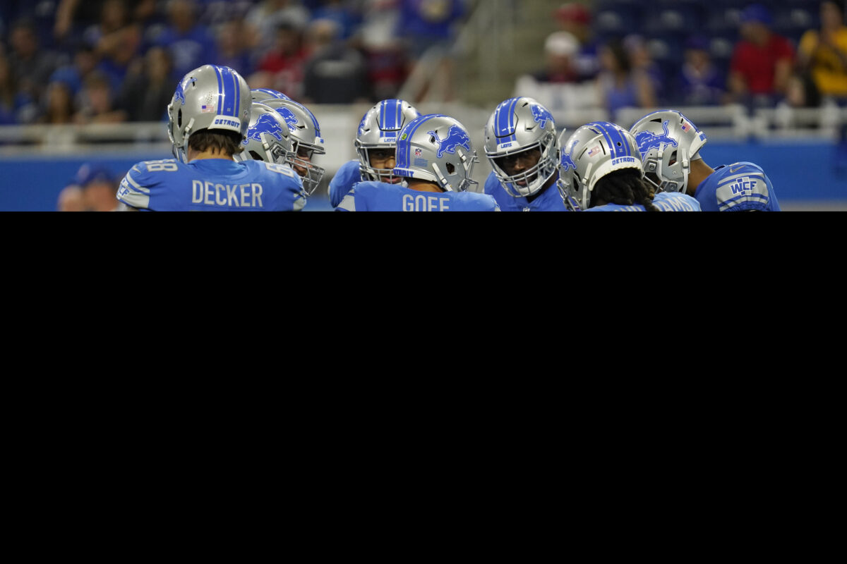 Lions 53-man roster projection heading into the preseason finale