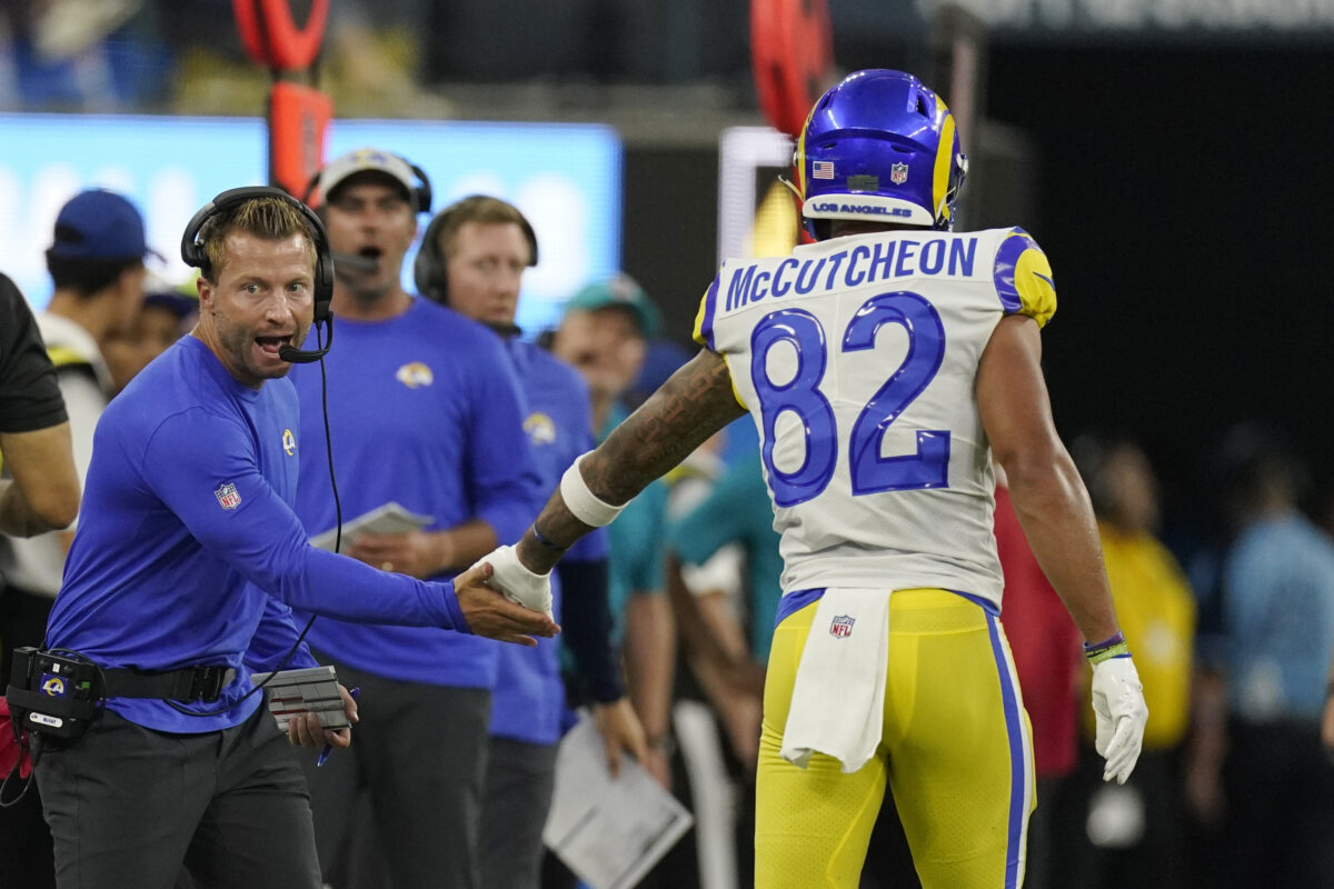 Sean McVay: Lance McCutcheon, Bryce Perkins have made strong case for 53-man roster