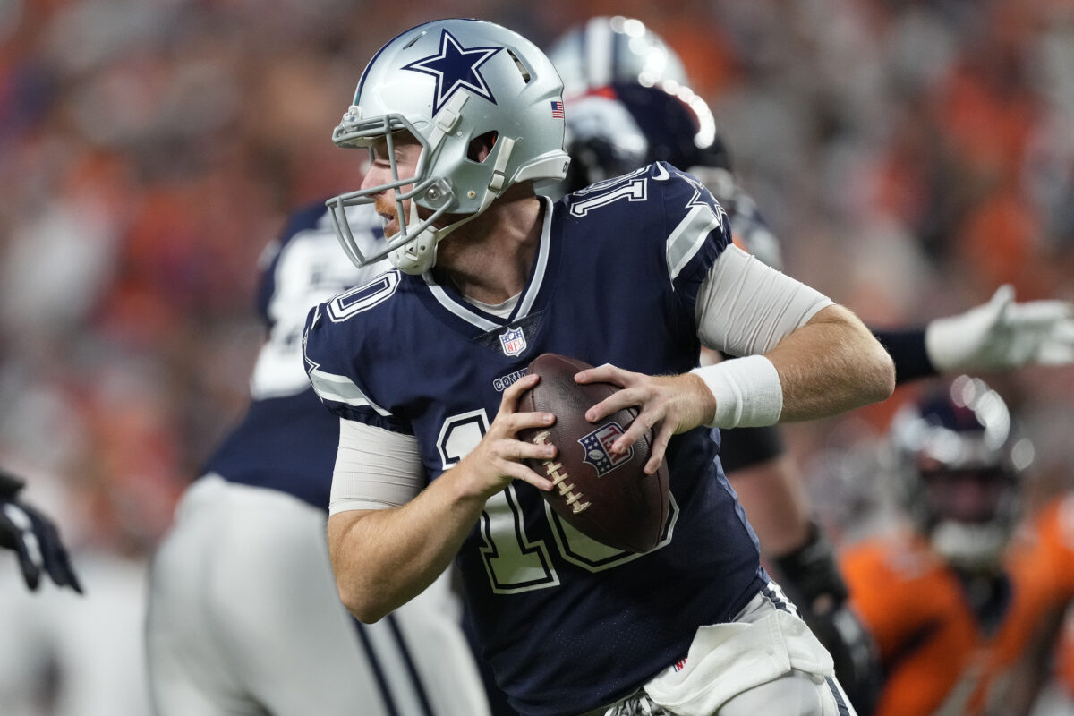 Rush, Cowboys plagued by penalties and turnovers early in preseason opener
