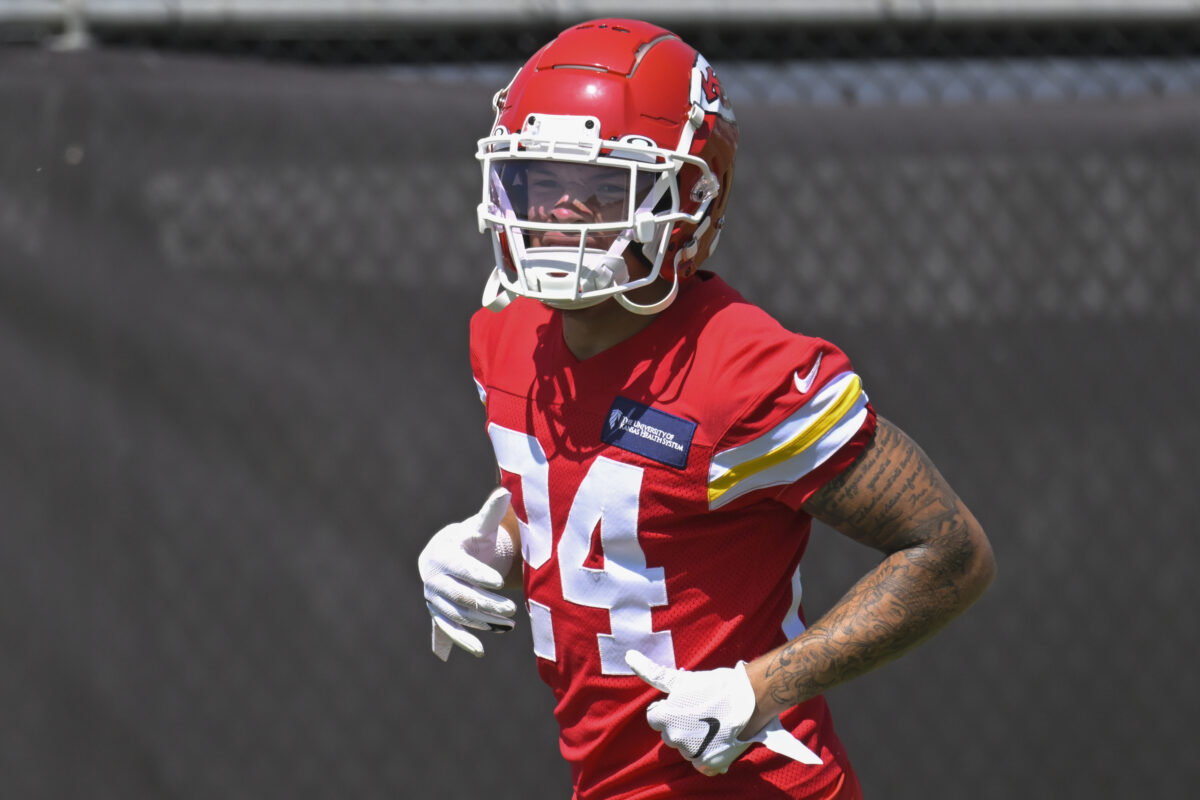 Chiefs rookie WR Skyy Moore exits training camp practice early