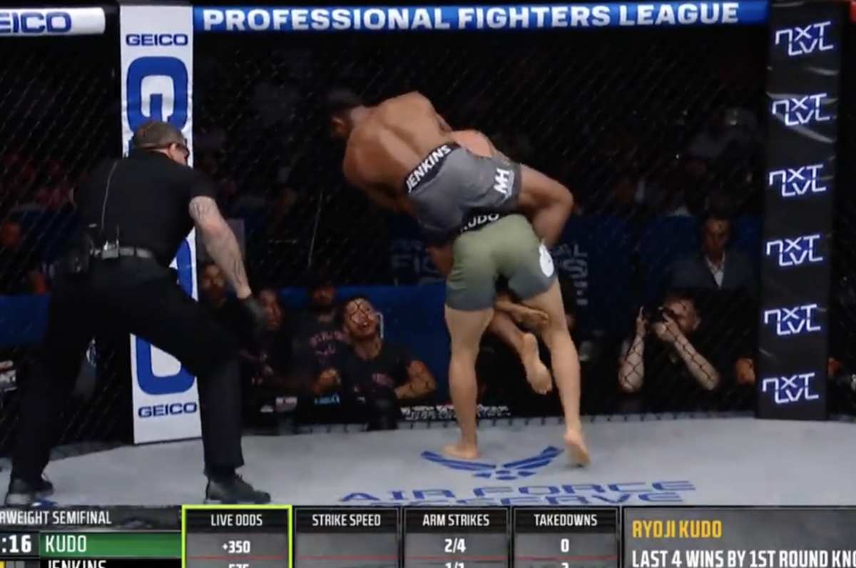 2022 PFL Playoffs 3 video: Bubba Jenkins advances to featherweight final with explosive submission win