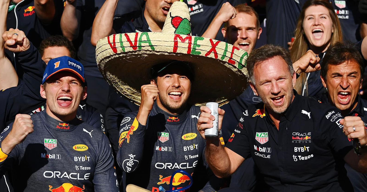 ¿Por qué Checo Pérez festejó con sombrero mexicano el podio en Spa?