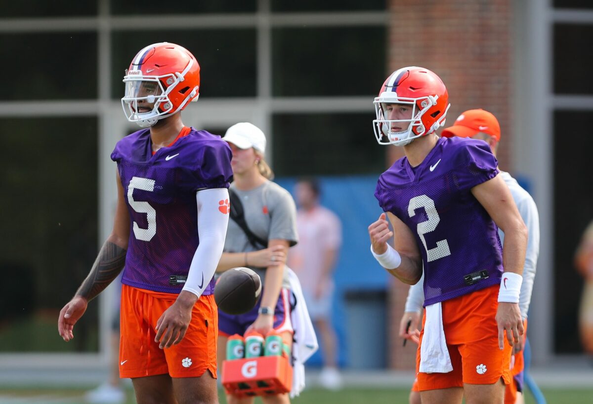 How did the quarterbacks perform in Clemson’s final scrimmage?
