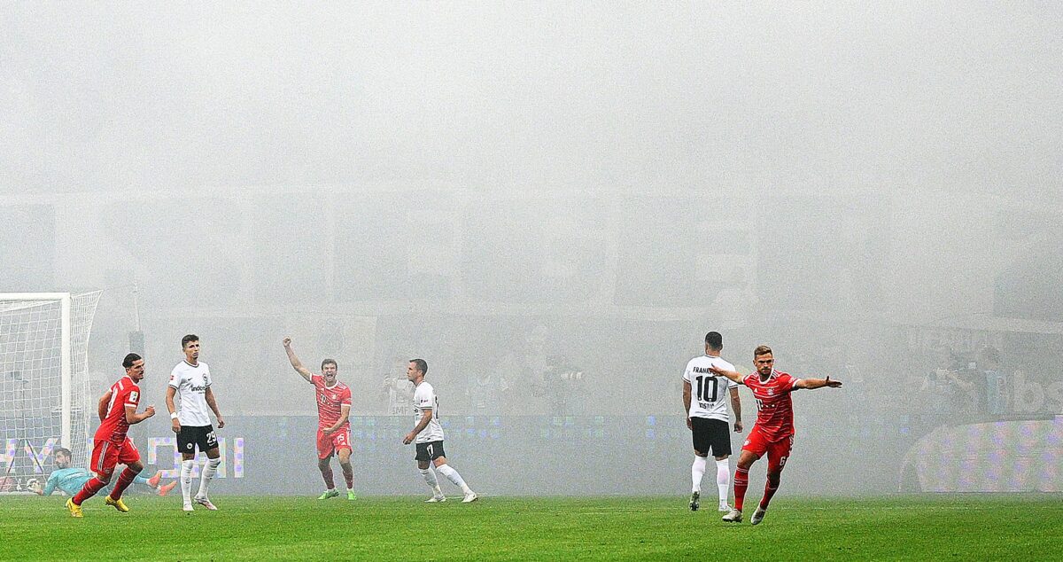 Bayern, Kimmich use smokescreen to score first goal of Bundesliga season