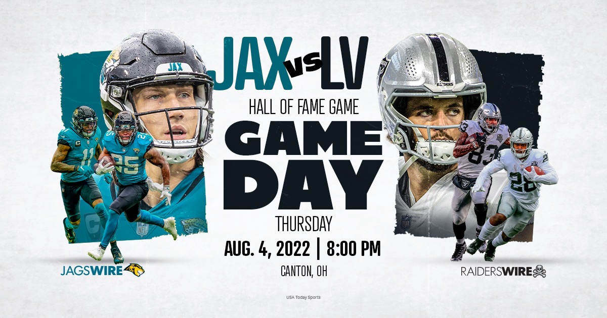 How to watch and stream Jags vs. Raiders in 2022 Hall of Fame Game