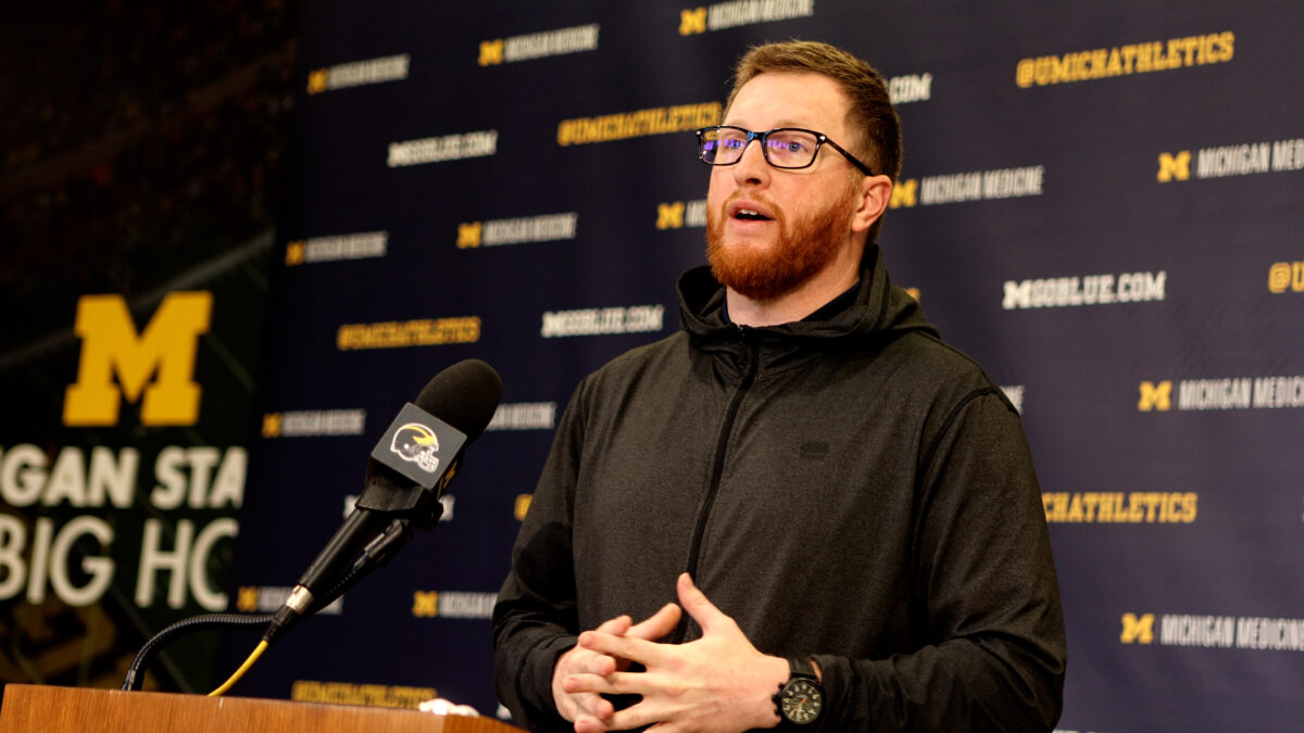 Everything Jay Harbaugh said about Michigan football special teams and safeties