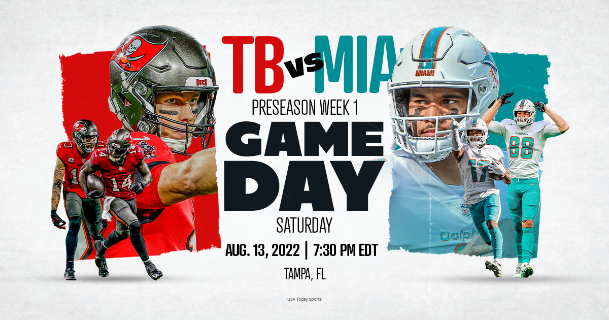 Miami Dolphins vs. Tampa Bay Buccaneers, live stream, preview, TV channel, time, odds, how to watch NFL Preseason