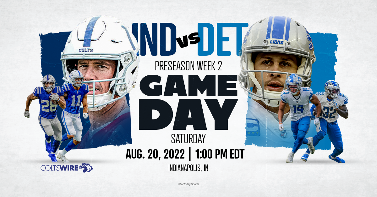 Lions vs. Colts: How to watch, listen, stream the preseason matchup