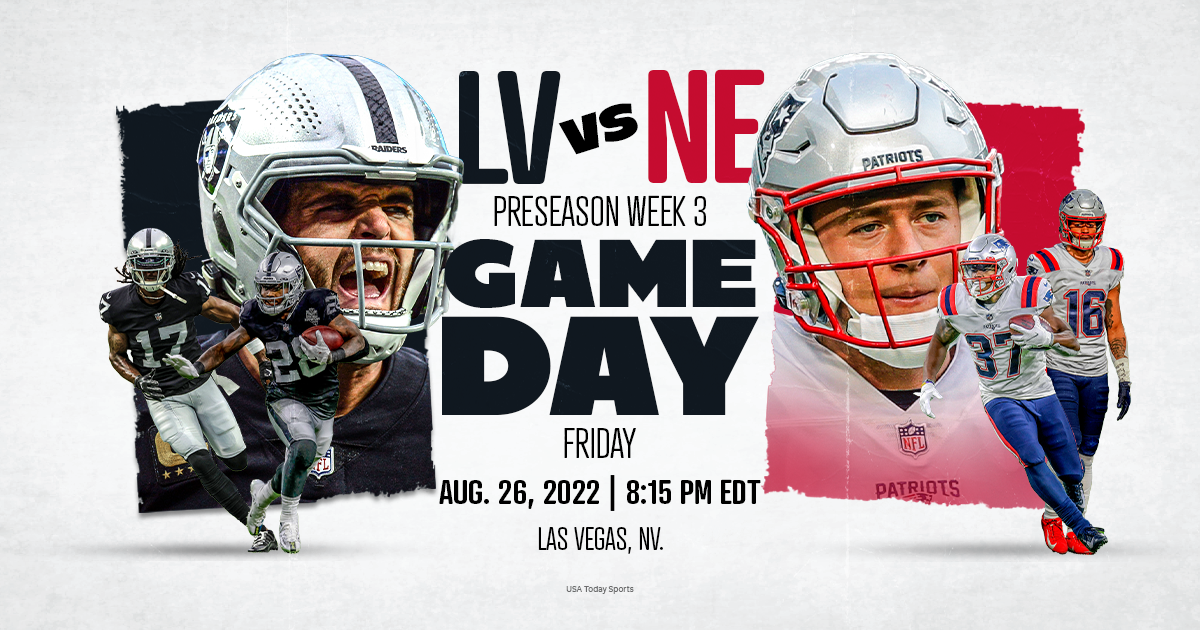 New England Patriots vs. Las Vegas Raiders, live stream, TV channel, kickoff time, how to watch NFL Preseason