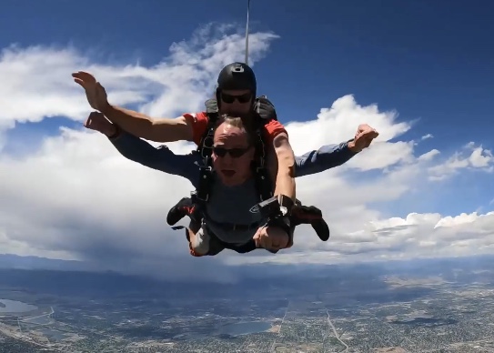 Peyton Manning jumps out of a plane to support Navy SEAL foundation