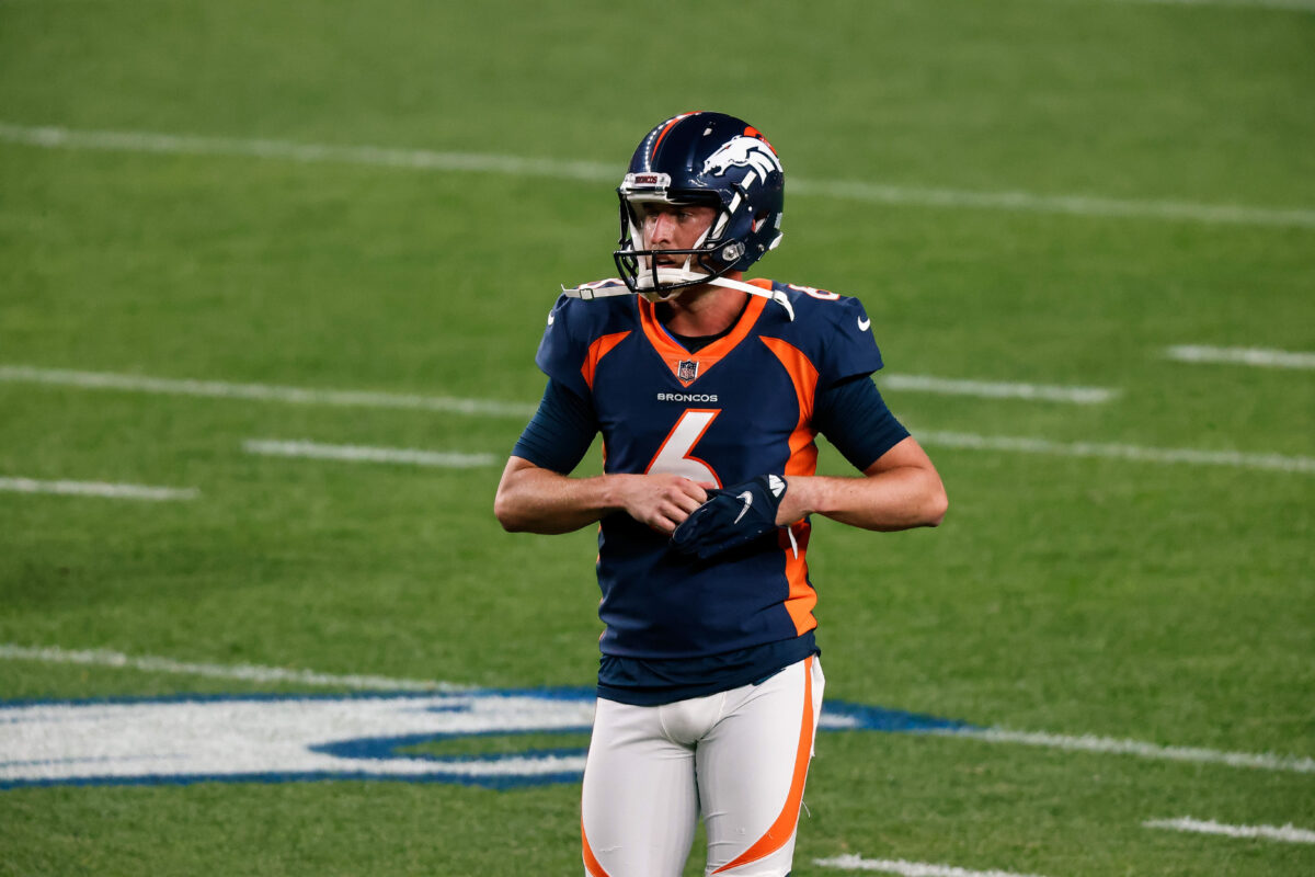 Broncos punter Sam Martin seems to be OK after injury scare