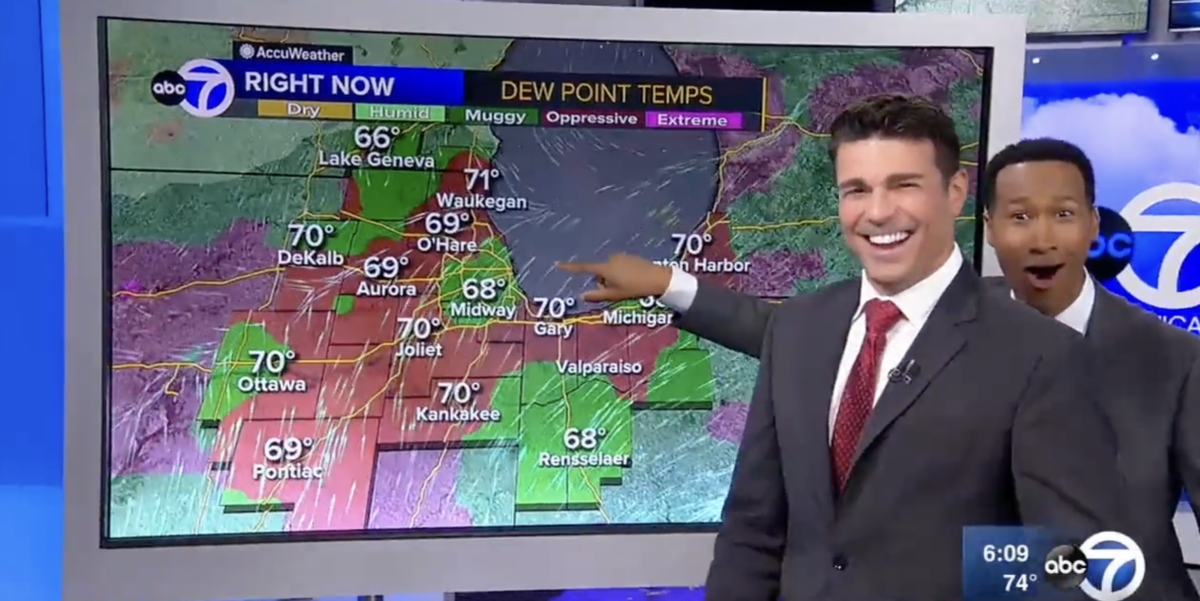 Chicago weatherman adorably loses it on-air after realizing his TV is a touch screen