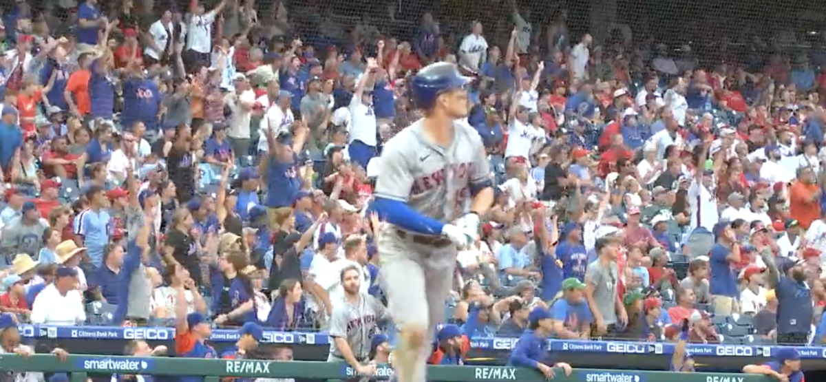 Mets fans seemingly took over Phillies stadium in an awesome video of Mark Canha’s go-ahead HR