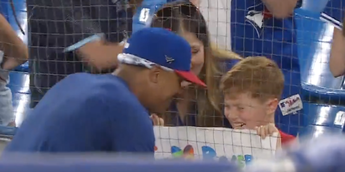 Marcus Stroman shared an awesome moment with a young fan in return to Toronto