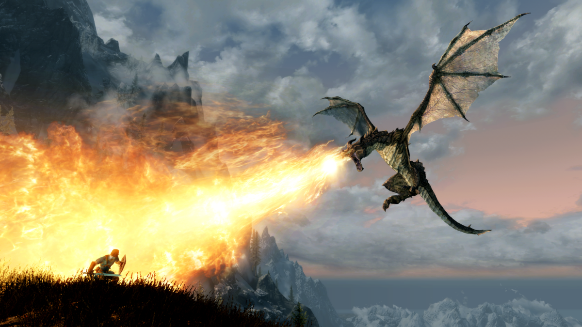 Skyrim mod turns dragons into the literal state of Ohio