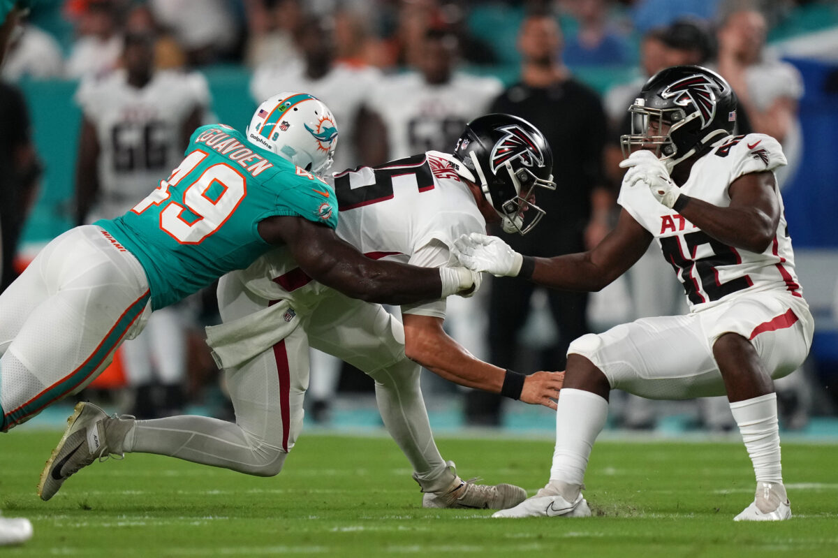 Dolphins’ Sam Eguavoen says he thrives with his back against the wall