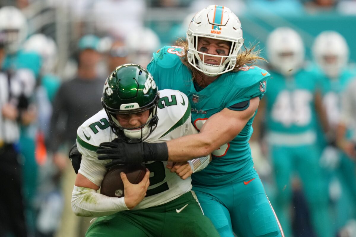 Report: Dolphins LB Andrew Van Ginkel had appendix removed