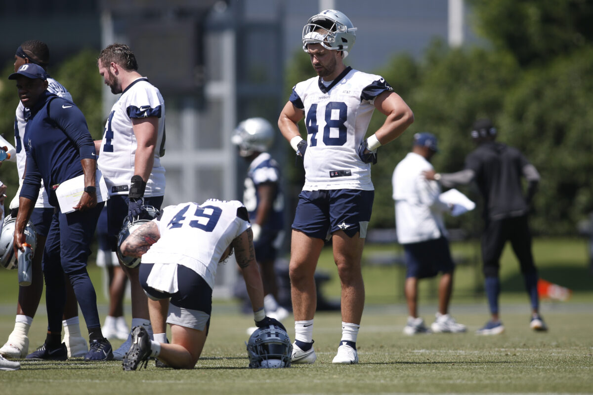 2 tight ends, LB Jabril Cox among Cowboys ‘dinged’ during Tuesday’s practice