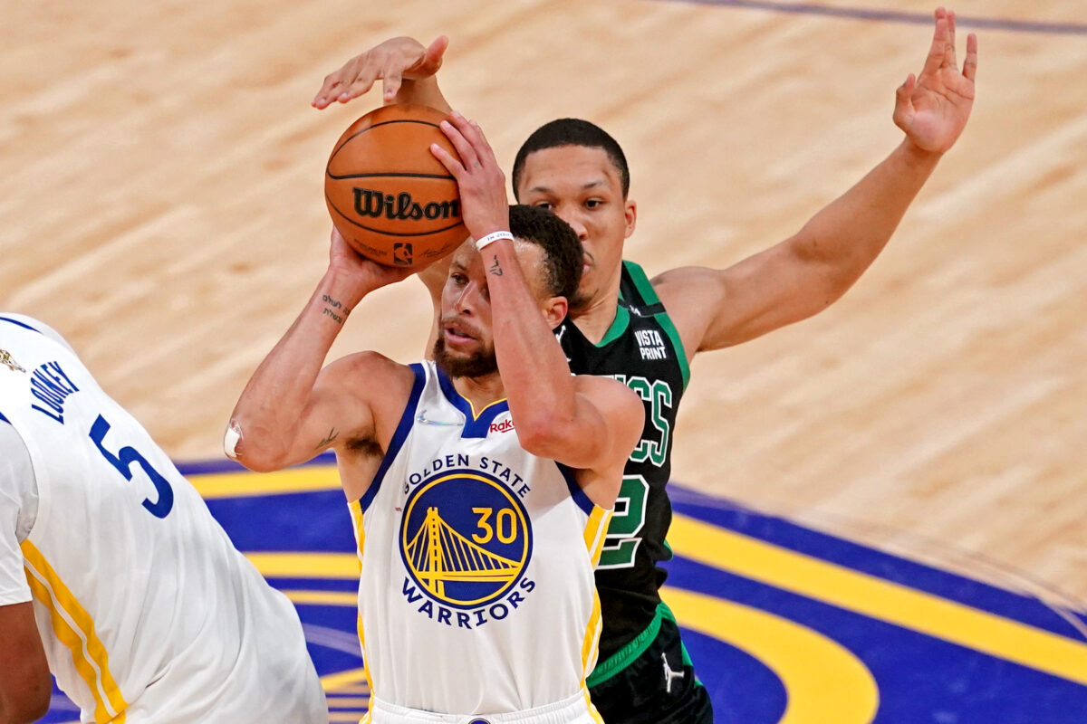 ‘We’ve had as much of a back-and-forth as you can have off the court,’ says Boston Celtics forward Grant Williams of being roasted by Steph Curry