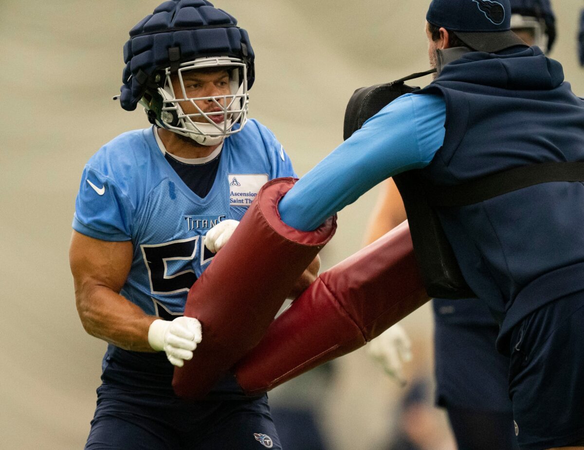 Titans LB Dylan Cole avoids serious injury